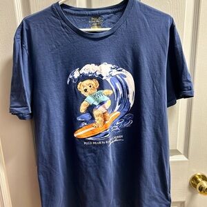 Ralph Lauren Blue Graphic Large T-Shirt